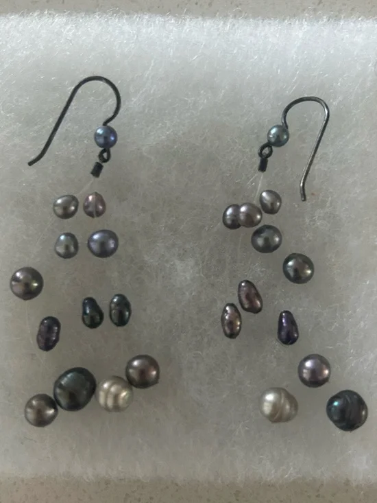 Floating Pearl Earrings - Picture 1 of 3